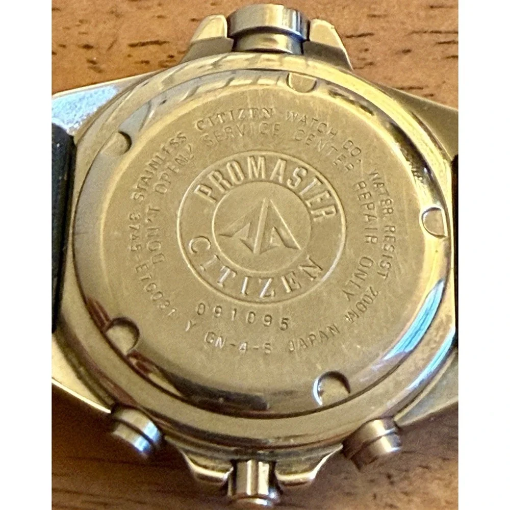 RARE Citizen Aqualand 3745-E70031 Promaster Diver 200m Watch Orange Dial W Case